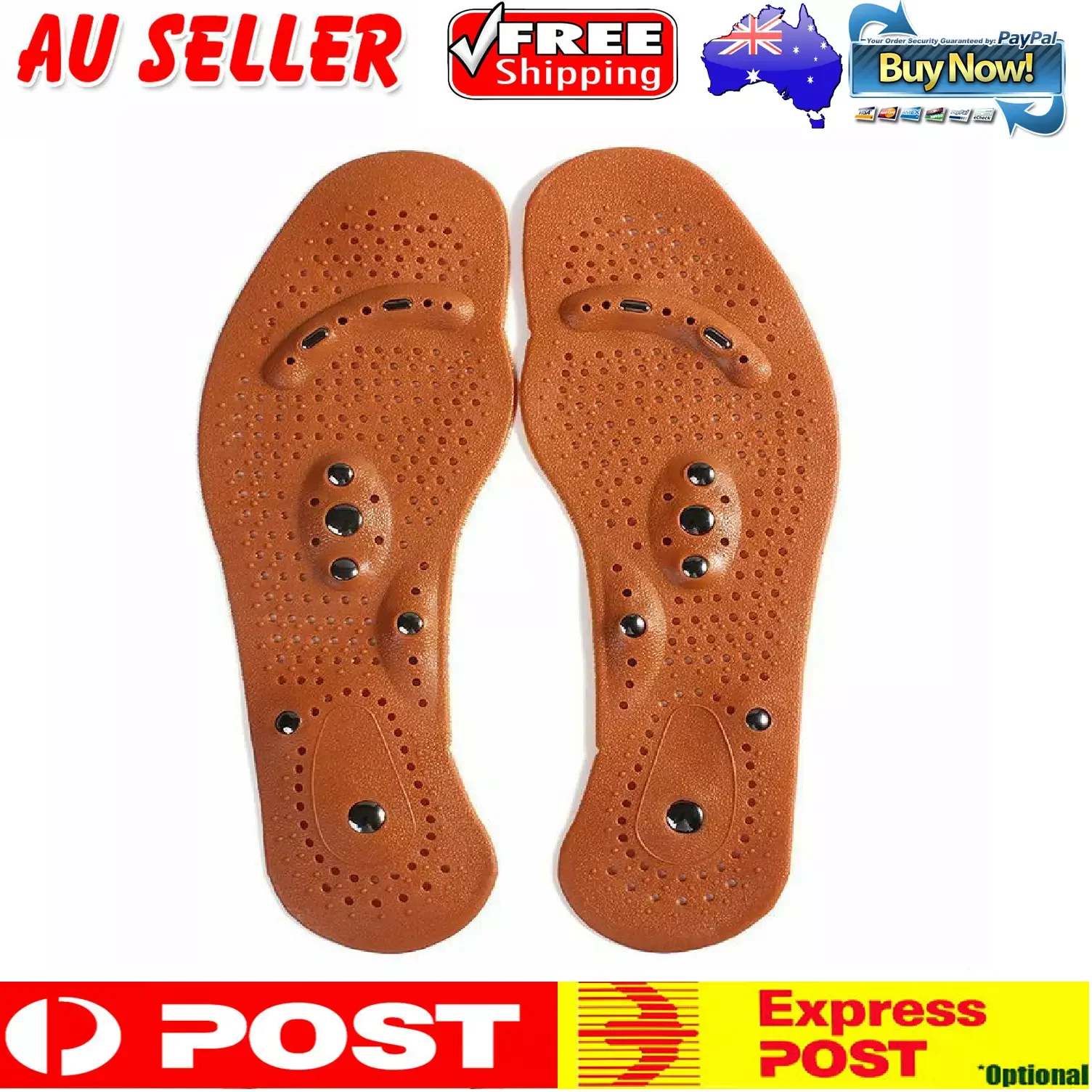 

Magnetic Therapy Comfortable Foot Massage Pain Relief Insoles Adjustable Massage Insoles For Heel Pain Walking Back Pain