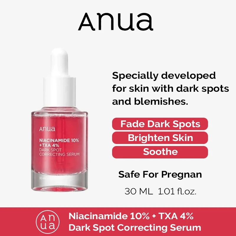 Anua Huidverzorgingsproducten Niacinamide Serum, Vitamina b12 Natuurlijk Pigment, Koreaanse Origina Cosmetica, Kalmerend Vermindert Donkere Vlekken30ml