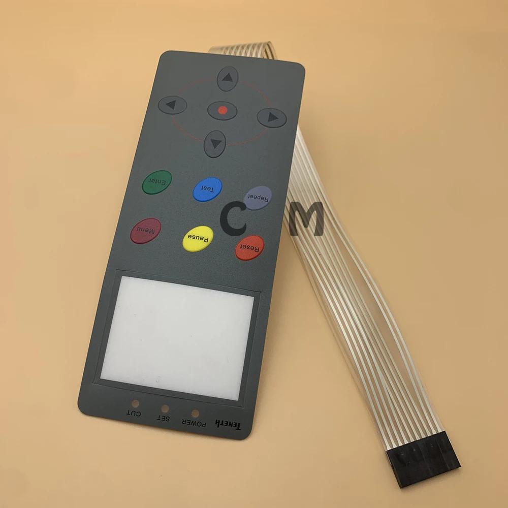 Plotter Keyboard Keypad Panel Of Kuco Teneth TH1300 TH740 TH740LX TH330LX Button Control Panel Mask Film For Kuco Vinyl Cutter