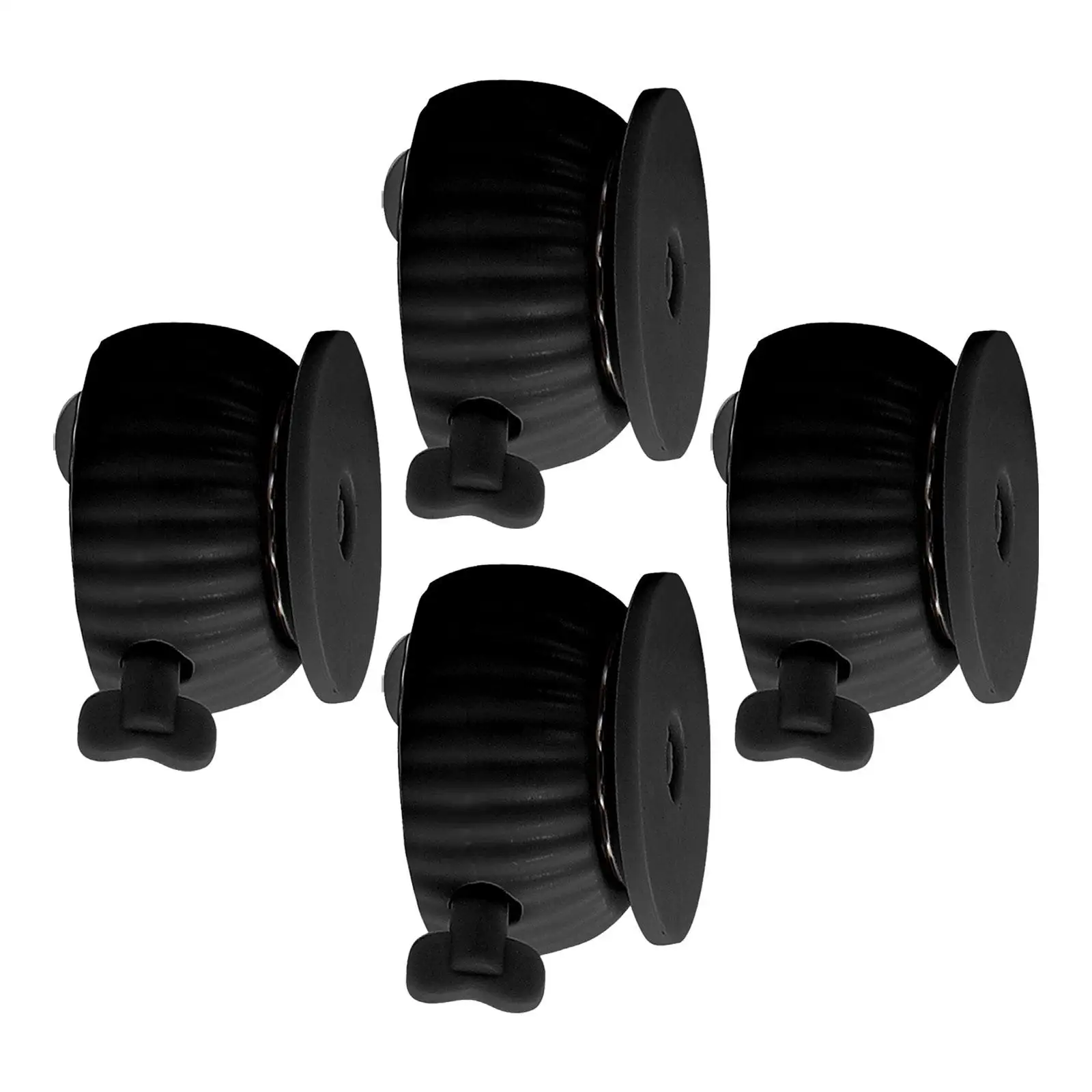 

4 Pieces Circular Swivel Caster Wheel Easily Install Replace Parts for Moving Drawer Workbench Smooth Silent with Locking Brake