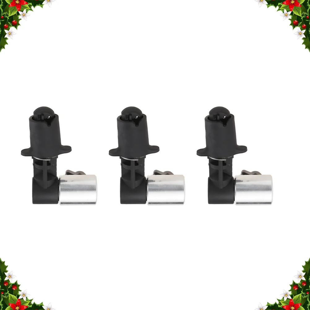 

3pcs Reflector Holder Light Stand Clip 17Mm Hole Black Background Reflector Disc Mount Bracket For Photography Studio Use
