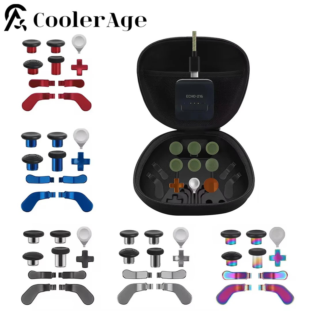 

Complete Component Pack for Xbox Elite Controller Series 2 Carry Case Type-C Charger Stand Metal Button Paddles