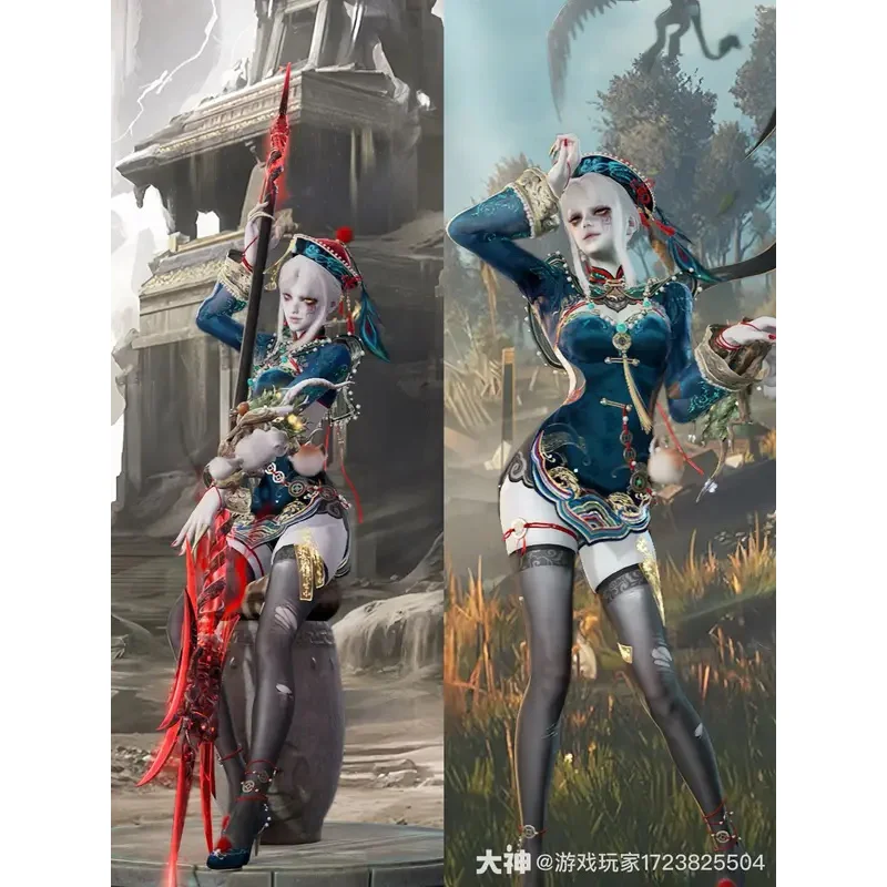 CyGame Naraka: Bladepoint Zombie Tessa Косплей Костюм для женщин Униформа Сексуальное платье Хэллоуин Вечеринка Ролевая игра Наряд Comic Con