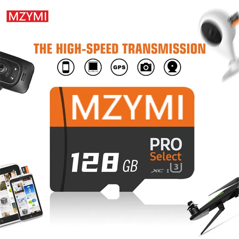 MZYMI Original Mini Memory Card 32GB 64GB 256GB 512GB U3 Pro High Speed Micro TF Flash Cards For Mobile Phone Drone Camera