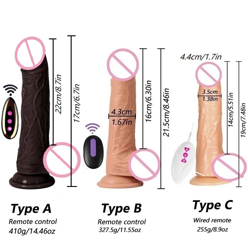 3in1 Black Dildo Vibrators for Women Heating Thrusting Swing Silicone Suction Cup Vibrating Dildo Realistic Penis Adult Sex Toys