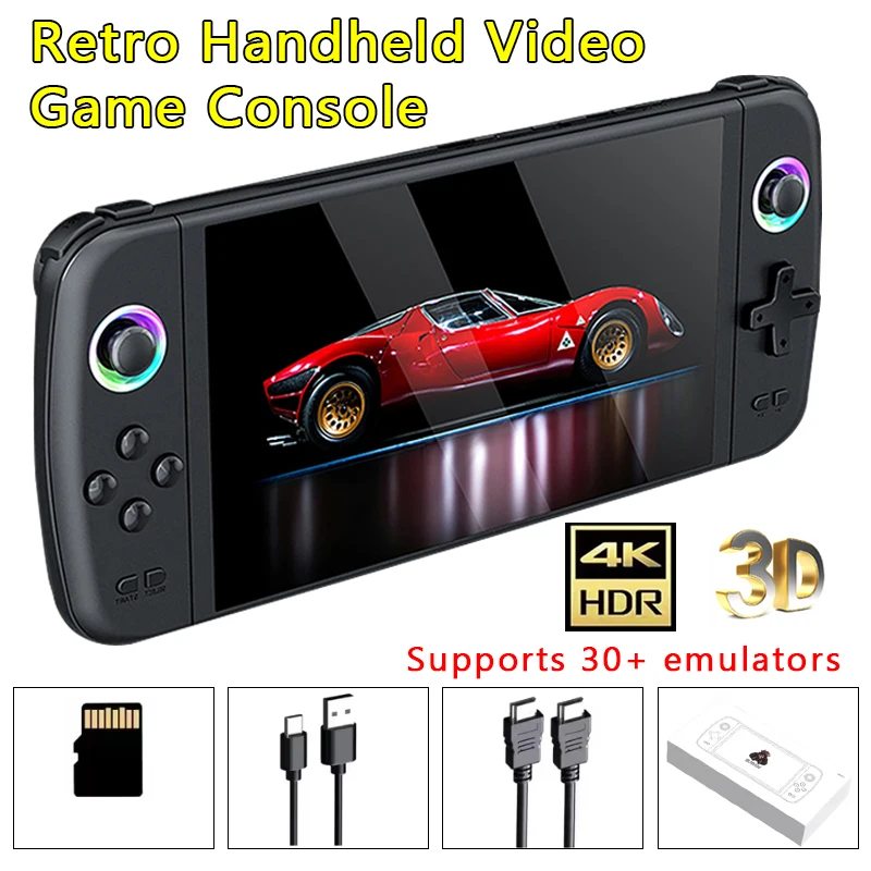 M27 Portable Pocket Retro Big Screen Video Game Console 1024*600 Display 7.0 Inch Handheld Game Console Support LINUX System view 5