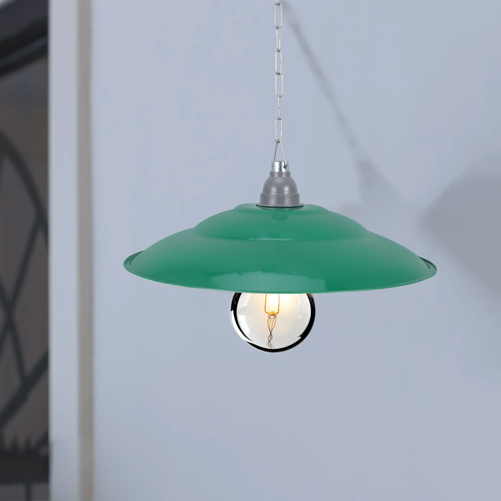 LED غطاء مصباح الحديد الصناعي مقاوم للماء غطاء خفيف واقٍ ضوء السقف الظل للاستخدام ديكور المزرعة