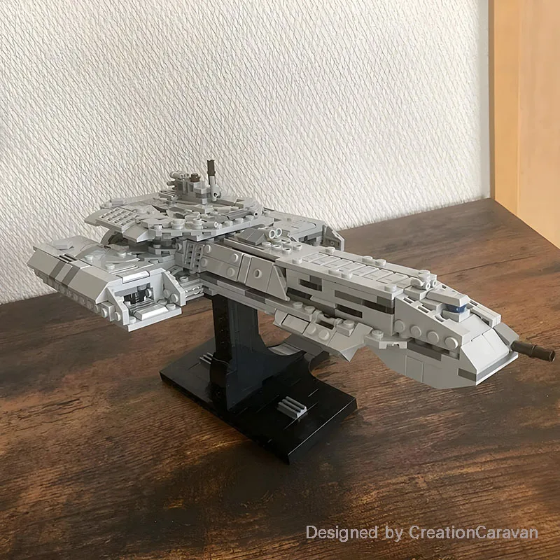 새로운 MOC BC-304 Daedalus 클래스 Battlecruiser 미디 스케일 빌딩 블록 키트 스타쉽 시리즈 DIY 벽돌 세트 모델 장난감 선물