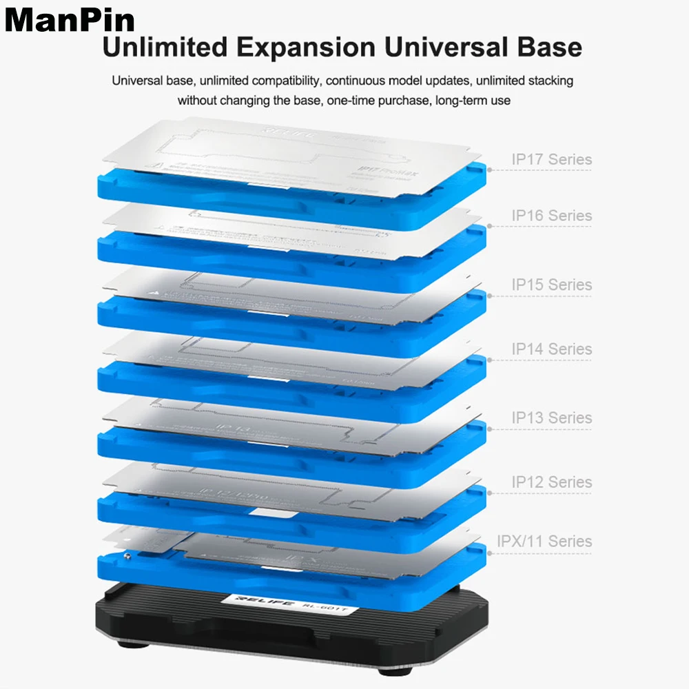 31in1 중간층 주석 도금 세트 메인보드 납땜 스틸 메쉬 아이폰 17Pro Max 16Pro X 정밀 위치 강력 자석