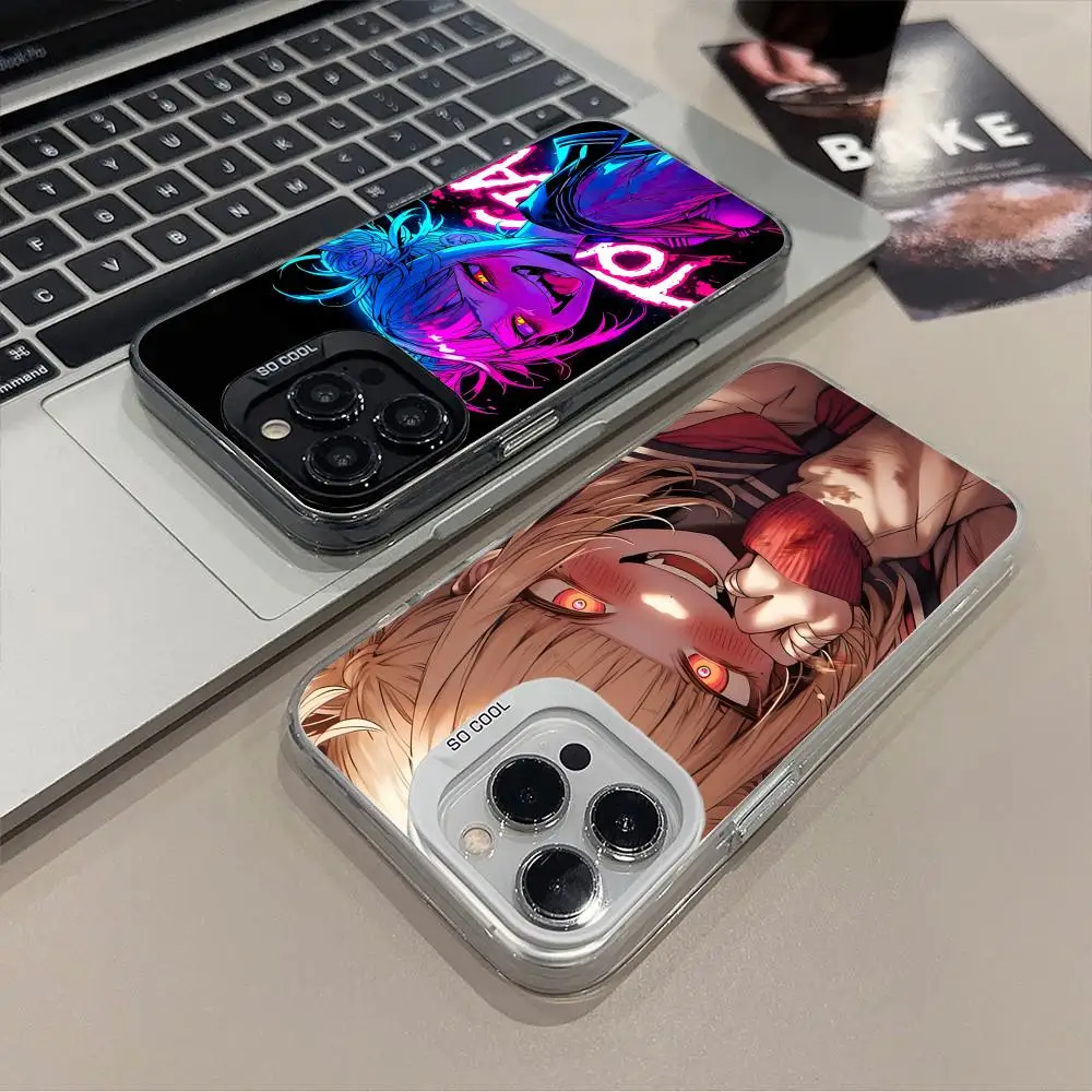 

My Hero Academia Himiko Toga Phone Case for iPhone 17 16 15 14 13 12 11 X XR XS 8 7 Pro Max Plus Translucent Colour Protective