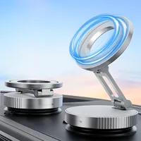 2026 New Adjustable & Foldable Magnetic Car mobile Phone Holder N52 Strong Magnet 360° Rotatable, Vacuum Suction Cup Mount