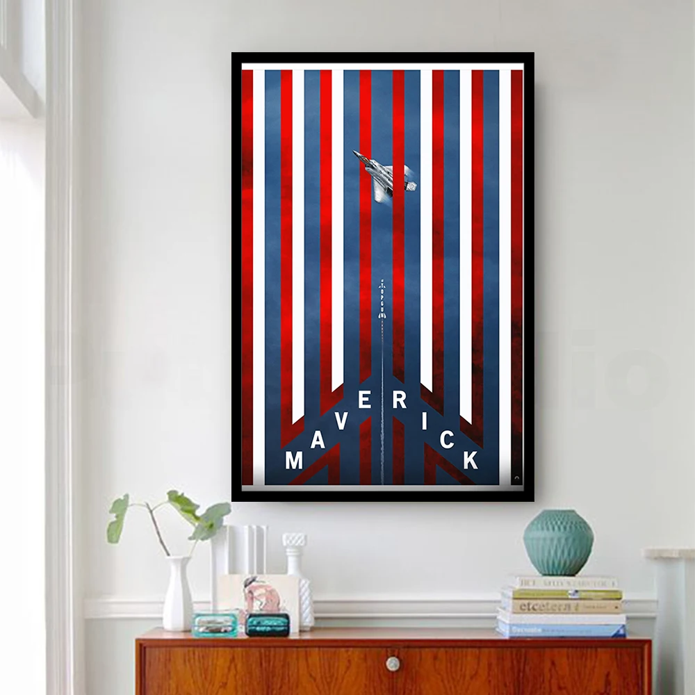 ملصق قماش الفيلم لديكور المنزل، توم كروز HD جدار الفن، اللوحة الزخرفية، حجم مخصص، مافريك، توب غان، 2022