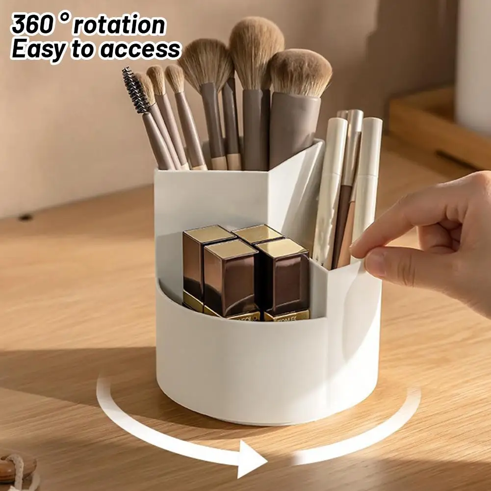 360 ° Вращающийся держатель для ручек, большая емкость, настольный пенал, подставка для канцелярских принадлежностей, школьный органайзер для хранения, офисный органайзер, ручка с 9 сетками R4L6