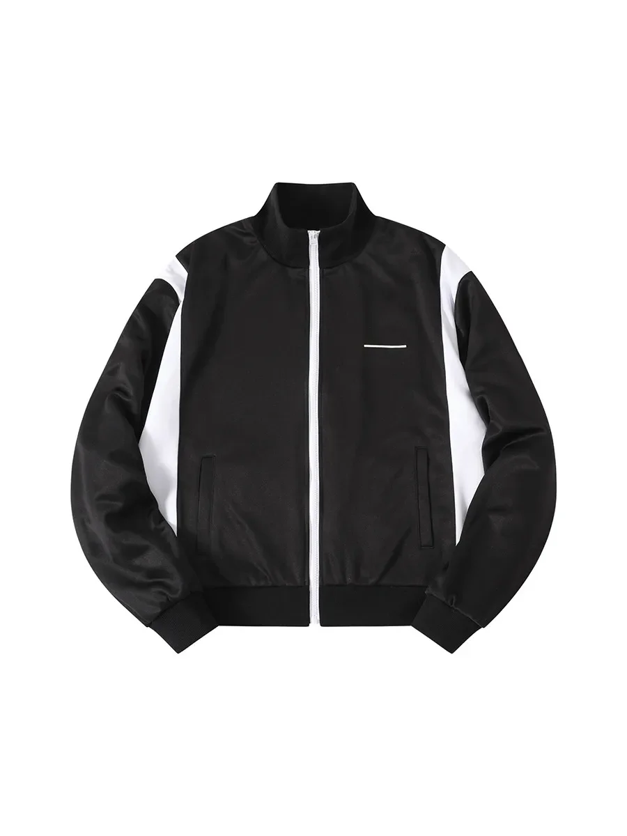 

Black and White Splicing Sport TrackSuits High Street Casual Jacket 23SS