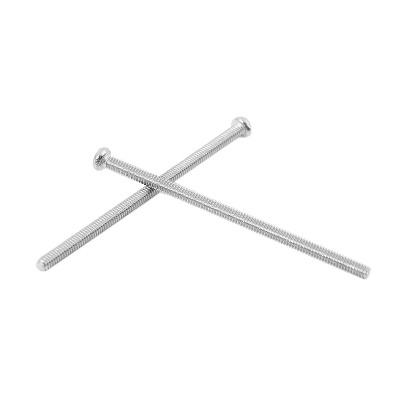 ABXF-240 X серебряный тон M2 X 40 мм Винты с круглой головкой из нержавеющей стали 304 Болт