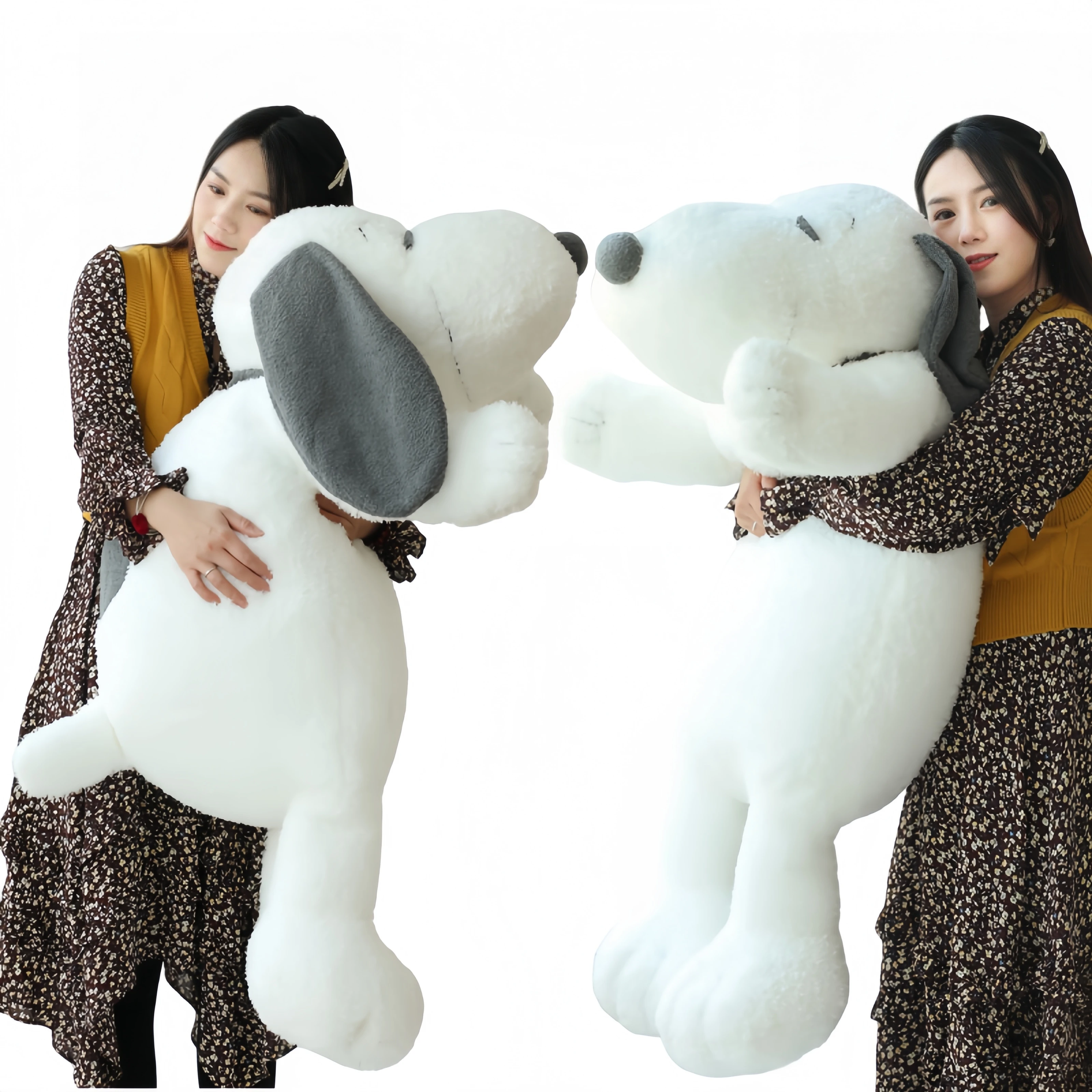 

Cute Snoopy Plush Toy Pillow Big Size Snoopy Back Cushion Snoopy Stuffed Doll Kid Toy Snoopy Plushies Pillow Gifts For Children