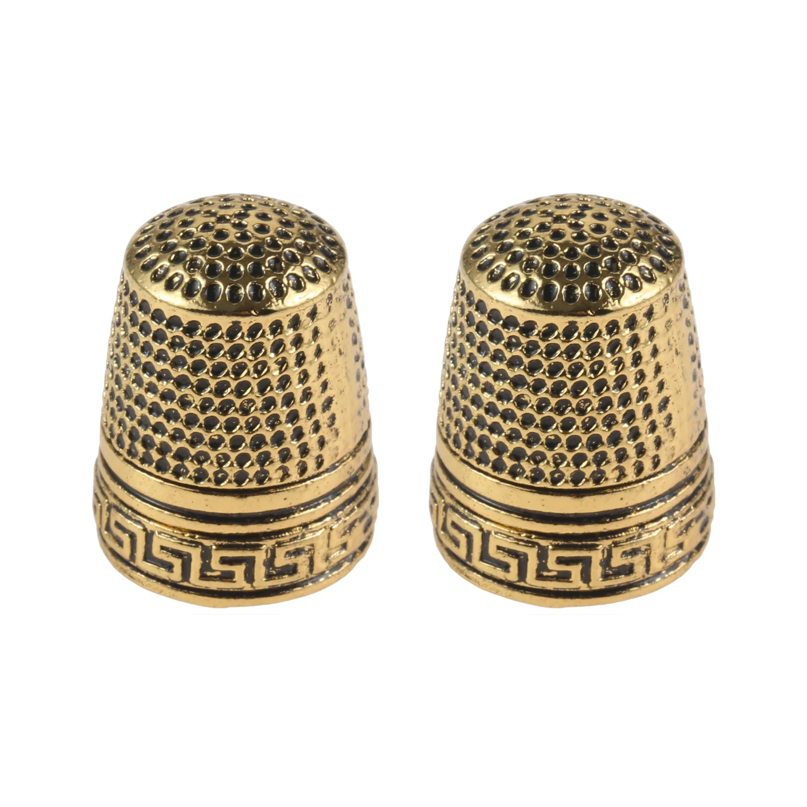 1PC Ring Metal Finger Thimbles Protector Cover For DIY Crafts Sewing Accessories Household Embroidery Tools Vintage 23mm