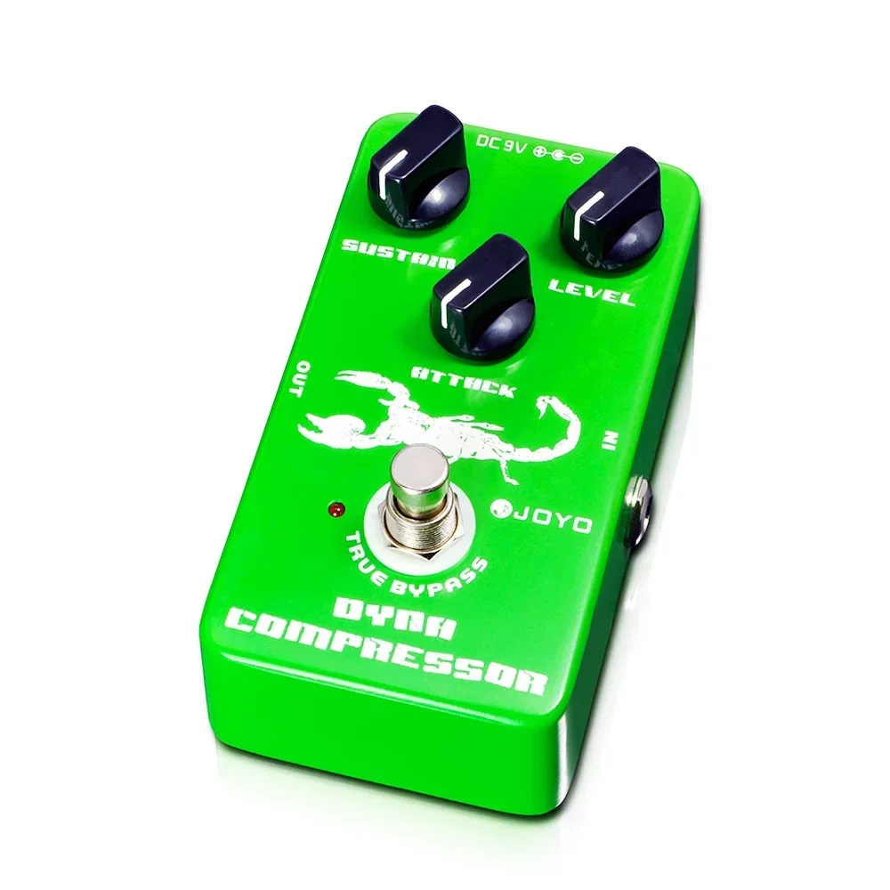 JF-10 Dynamic Compressor Guitar Effect Pedal Low Noise Classic Compressor Effect True Bypass Electric Guitar Bass Pedal