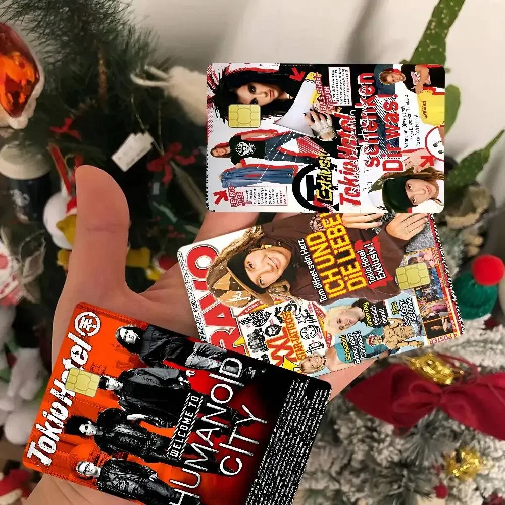 T-Tom K-Kaulitz T-Tokio H-Hotel Game Anime Sticker Film Skin Cover Case For Small Large No Chip Debit Credit Card Front Side