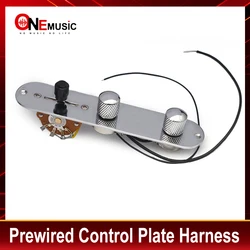 Vintage Prewired Control Plate Harness for TL Electric Guitar 3 Way Blade Switch/250K Pots for Electric Guitar Black/Gold/Chrome