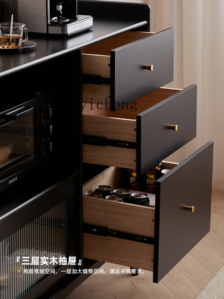 ZZ جميع خزانة جانبية لتناول الطعام من الخشب الصلب، خزانة مطبخ لغرفة المعيشة، خزانة تخزين منزلية