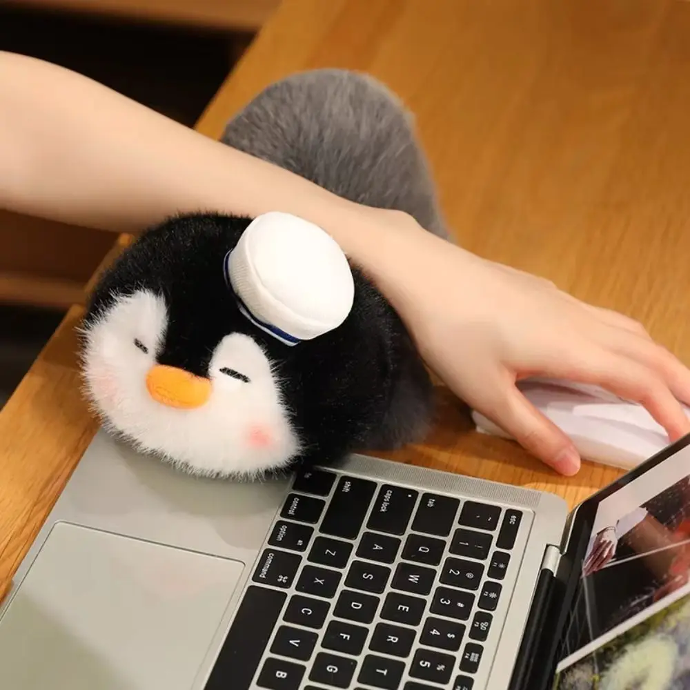 

PP Cotton Cartoon Penguin Soft Interactive Penguin Cosplay Navy Comfortable Cartoon Stuffed Animal Penguin Home Decor