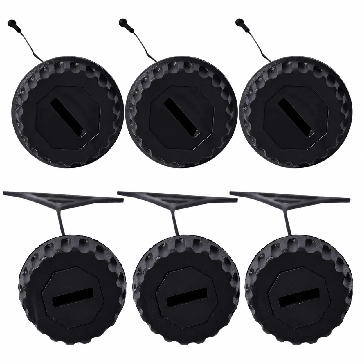 6-teiliges Kraftstofftank- und Öltankdeckel-Set für Stihl 064 066 084 088 MS640 MS650 MS660 Kettensäge ersetzt OEM 0000 350 0509 0000 350 0520.