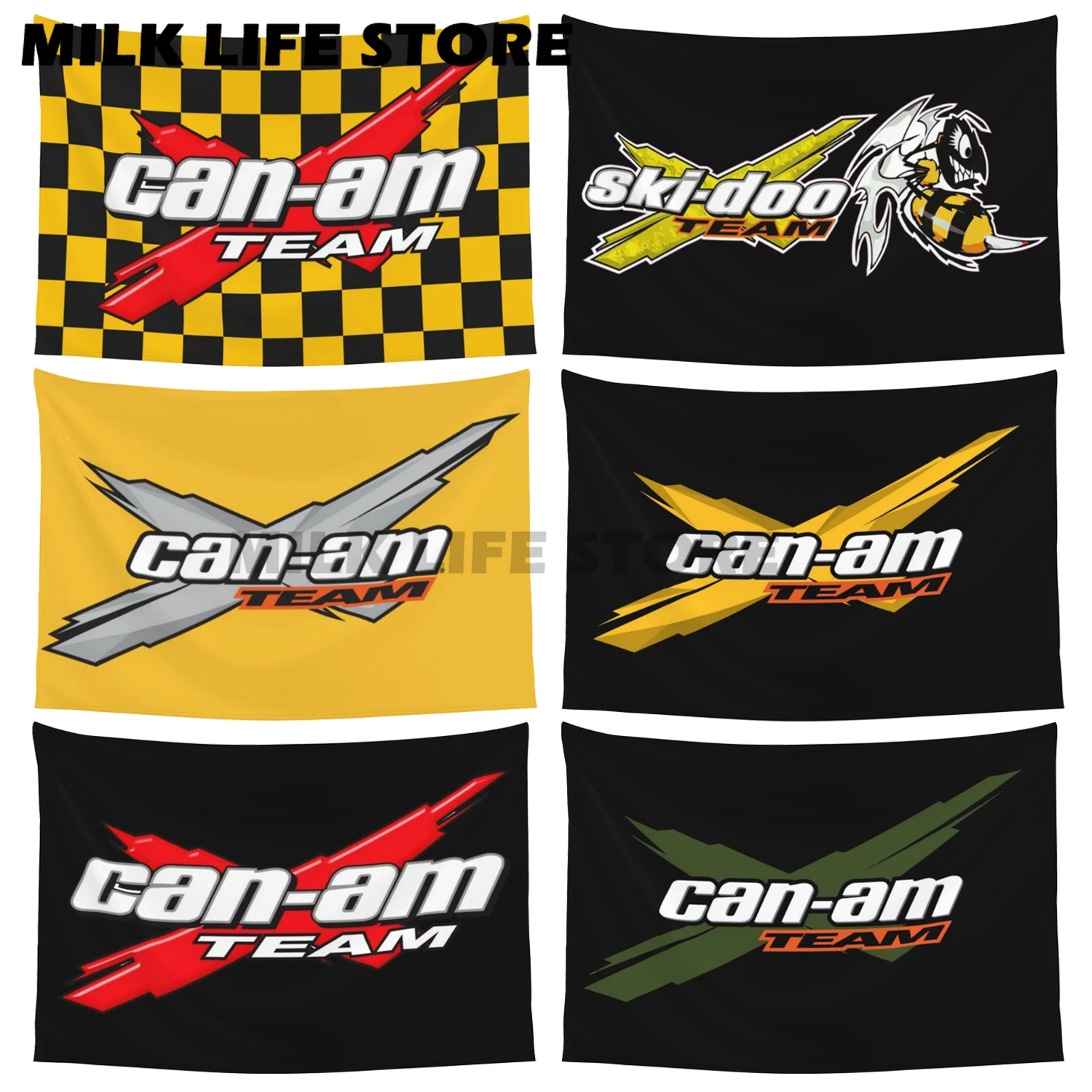 Double-sided Printing 90X150CM 3X5FT Can-am Brp Flag Polyester Printed Car Banner for Home Bar Club Garage Decor