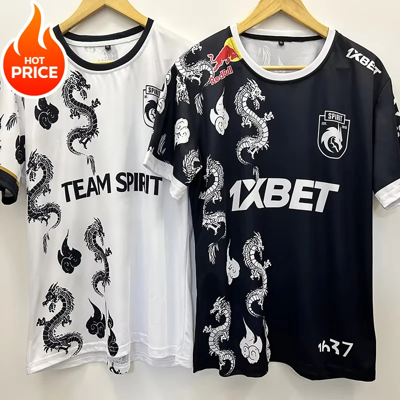 2025 Team Spirit New Team Uniform Csgo Team Cs2 Same Style Donk Green Dragon Dota2 Summer Men'S Women'S Short Sleeved T-Shirt