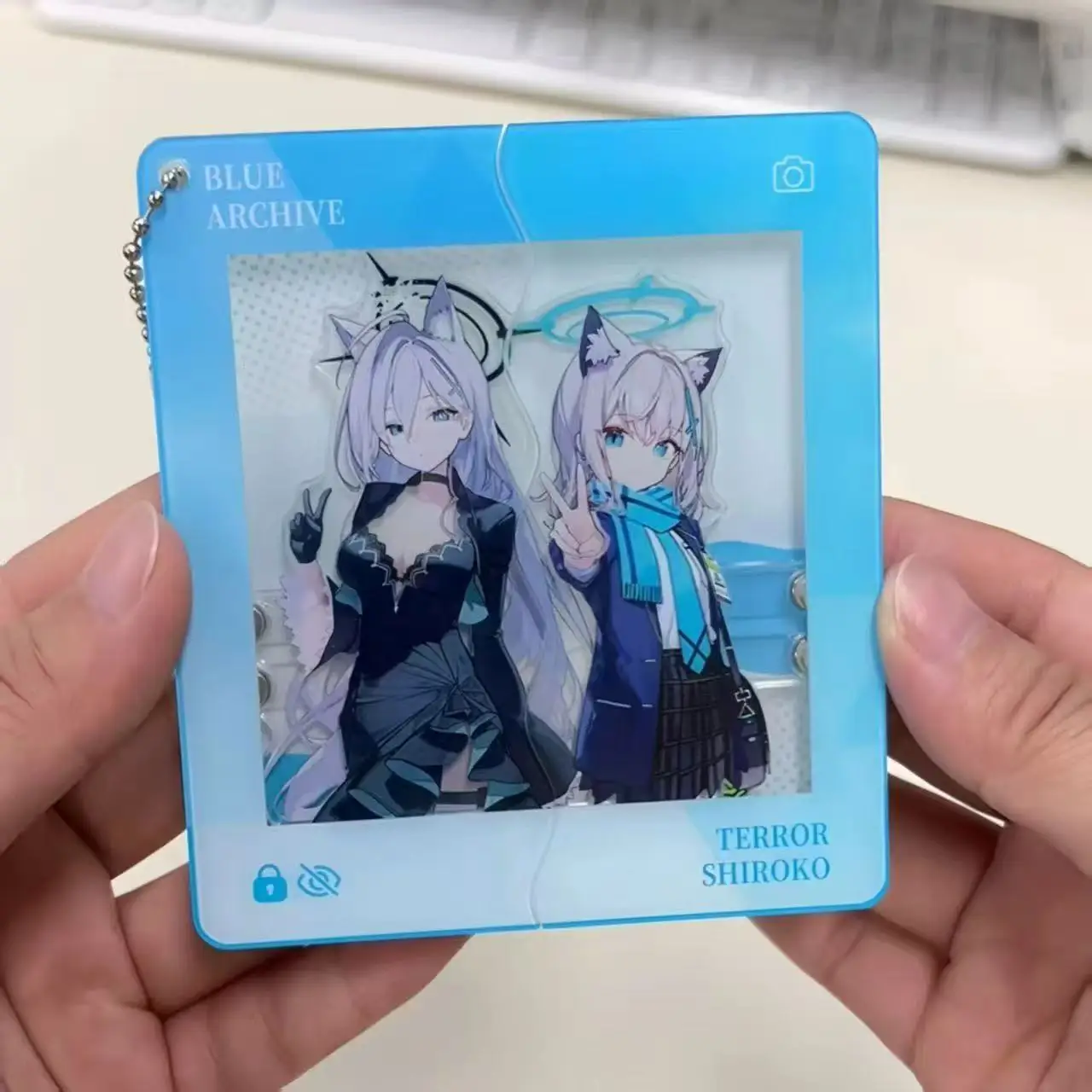 Anime Collapse Star Dome Railway Surrounding Firefly Kavka Double Acrylic Keychain Pullout Casual Transparent Card Pendant