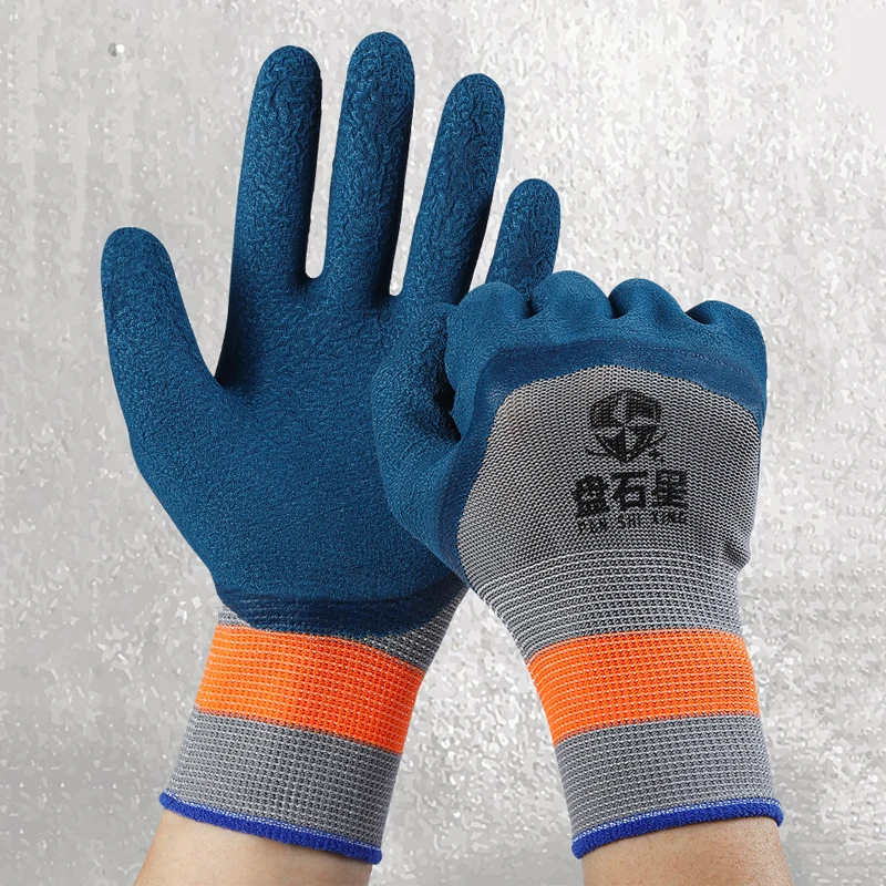 1/12Pair Tire Rubber Gloves,Wear-resistant Non-slip Work Gloves Auto Repair Workshop Protection Labor Protection Gloves