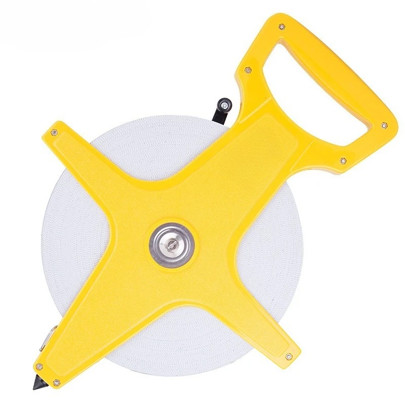 

Shelf leather tape measure Plastic shell fiber measure 100m * 13mm fiber tape measure