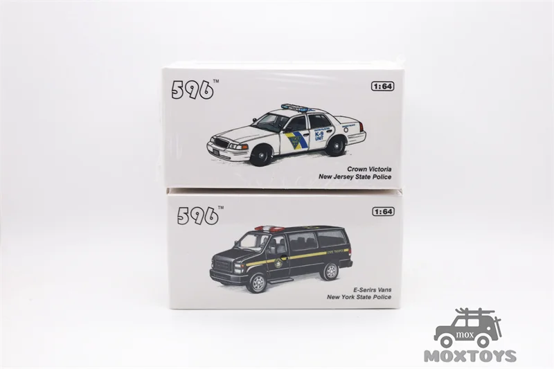 596모델 1:64 CV 뉴저지 / E 뉴욕 주 경찰 다이캐스트 모델카