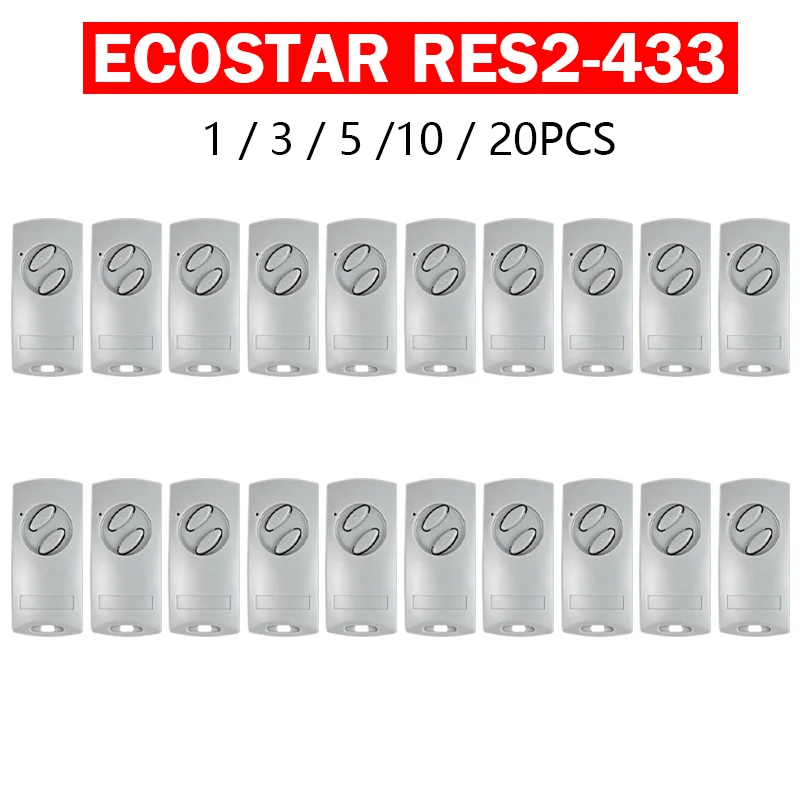 For ECOSTAR RSC2-433 RSE2-433 RSZ1-433 ECOSTAR Liftronic Garage Door Remote Control 433.92MHz Rolling Code Garage Door Controls