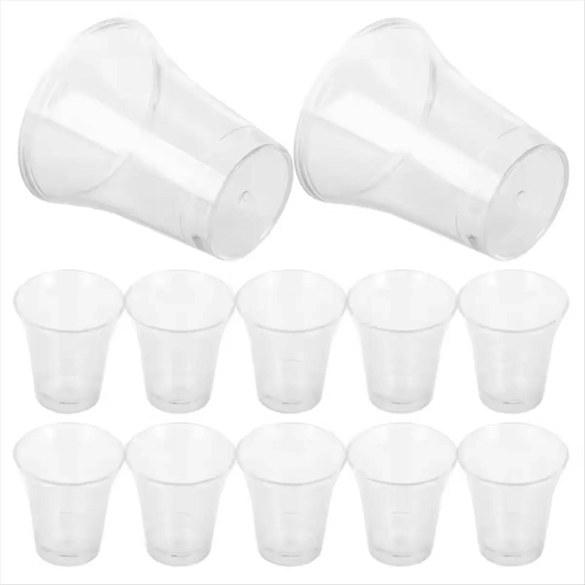 2026 + 200 قطعة أكواب بلاستيكية للتواصل نظارات شفافة للاستعمال مرة واحدة لوازم سر الكنيسة لحفلات تذوق المعمودية