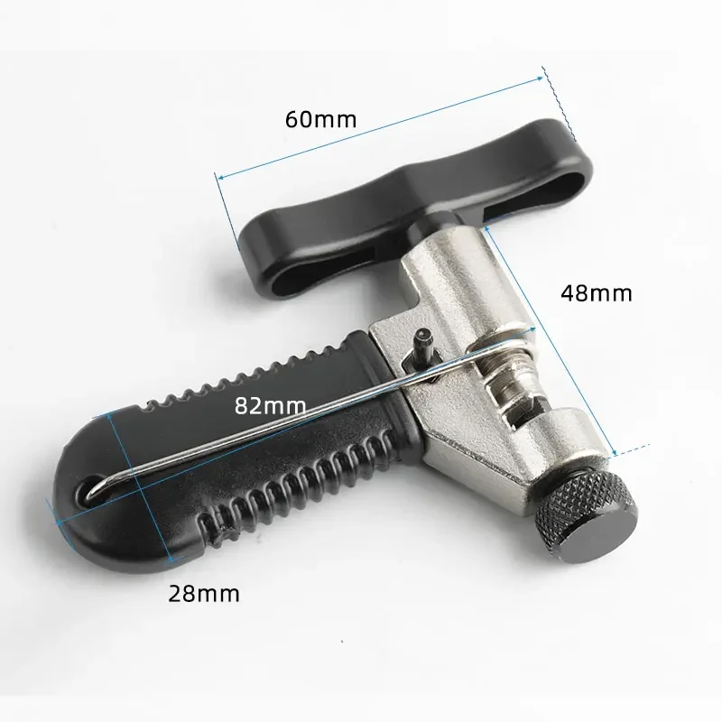 Bicycle Chain Breaker Splitter Cutter Bike Hand Repair Removal Tool Pin Service Tool W/H Link Hook & Spare Breaker Pin