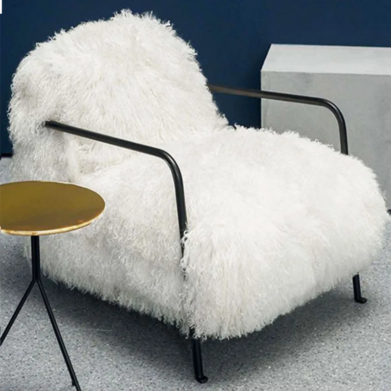 Italian light luxury single Internet celebrity armchair, designer living room leisure chair