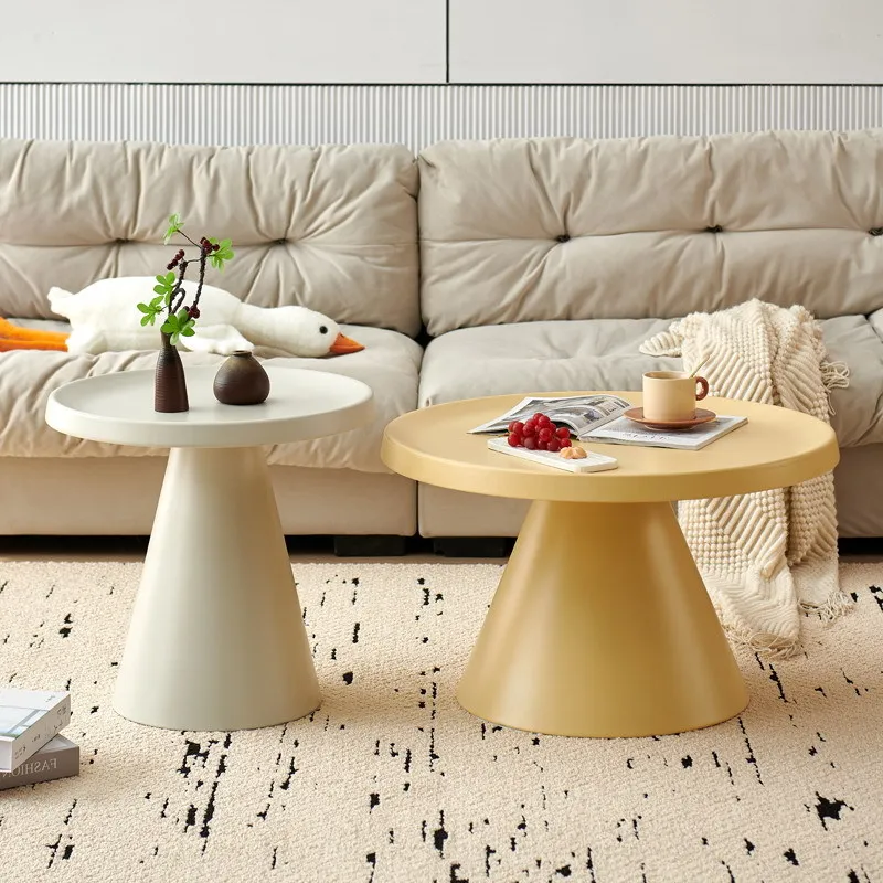 Cream style modern coffee table combination living room household small apartment simple wabi sabi