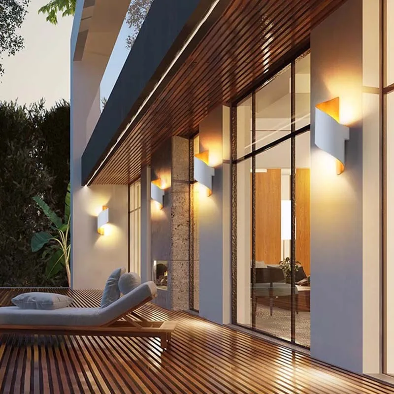 Applique murale moderne pour intérieur et extérieur, étanche IP65