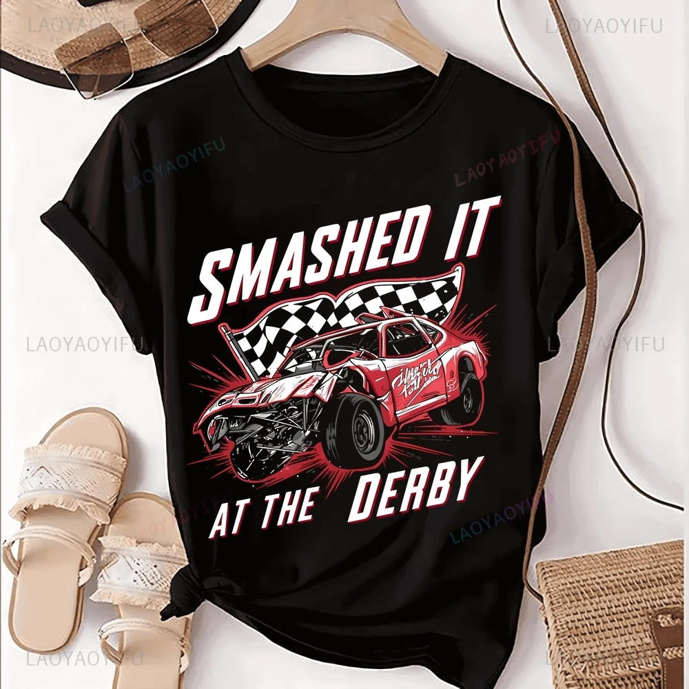 Demo Derby Demolition Derby Demolition Derby Enthusiast Printed T-shirt Top Trend Unisex Shirt Pattern Large T-shirt