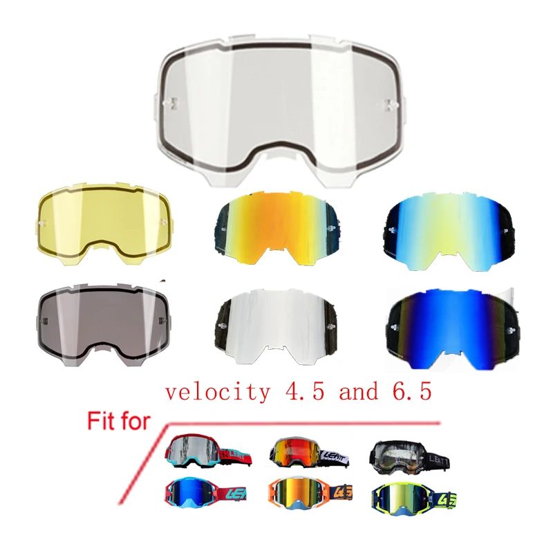 LEATT  Velocity  6.5 Glasses Replacement Lenses Motorcycle Cross-country Goggles Lenses Transparent Mirror Lenses