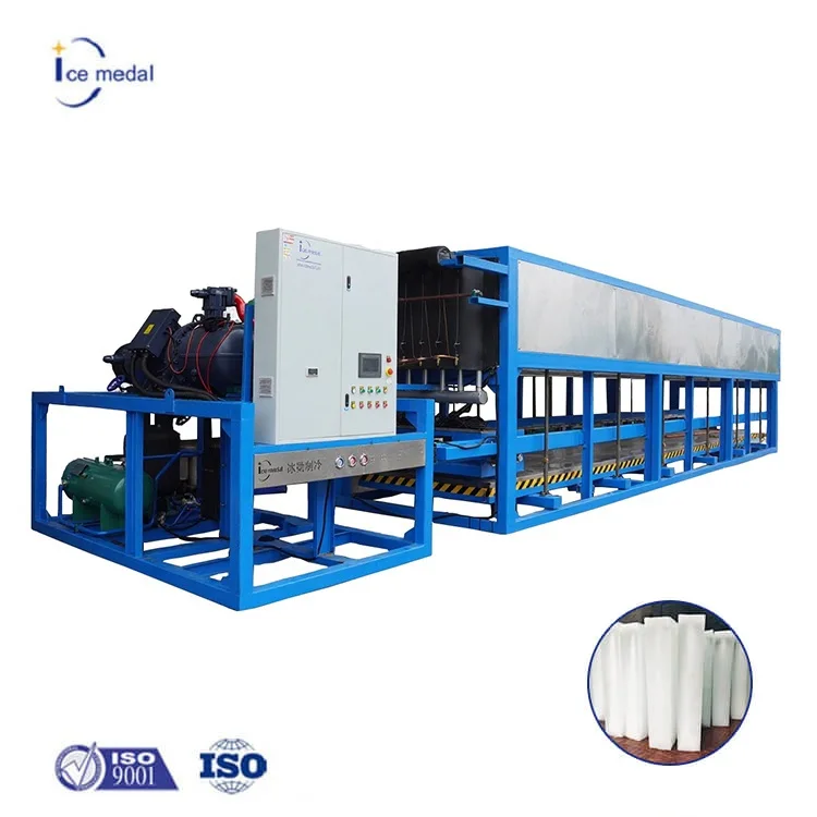 Máquina de Hielo en Bloques Automática Icemedal de 20kg, 50kg, 100kg, 30 Toneladas, con Precio Competitivo, Gran Capacidad, Enfriamiento Directo