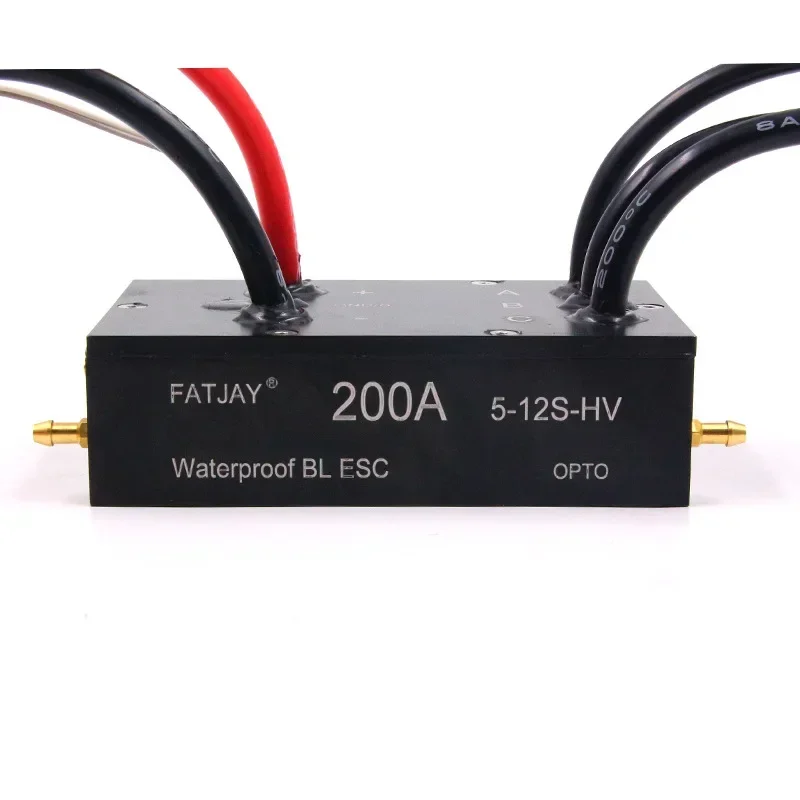 200A 5-12S Single/Bidirectional Water-Cooling Waterproof Brushless Speed Controller (Programmable) For Underwater Thruster