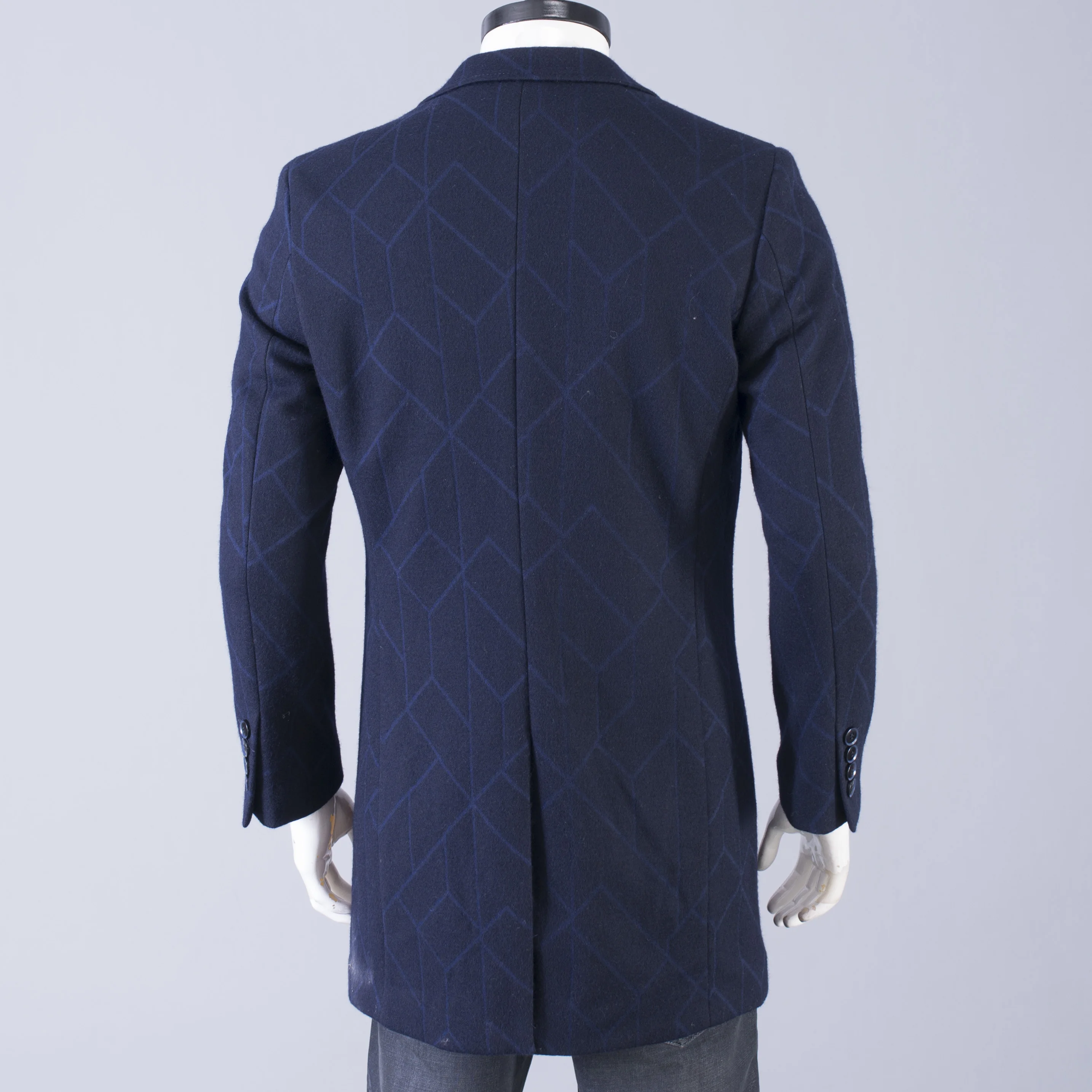 

Мужское шерстяное пальто на одной пуговице в деловом повседневном стиле, осенне-зимняя ветровка с отложным воротником, верхняя одежда для мужчин среднего возраста