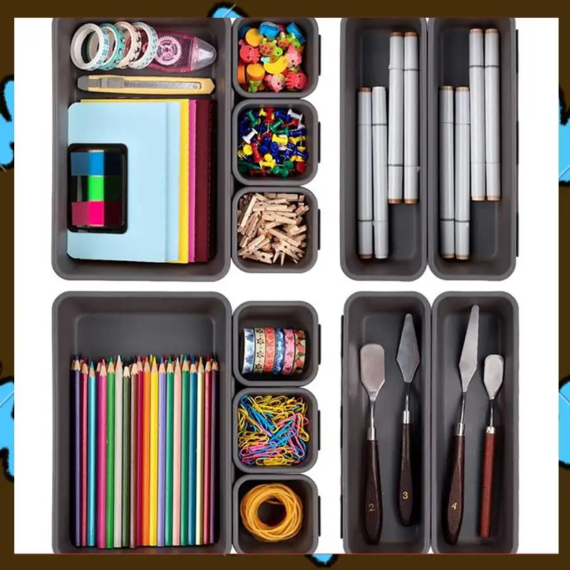 

Promotion! 36 Pack Desk Drawer Organizer Tray Dividers Plastic Storage Bins Container For Kitchen Bathroom Office Bedroom Makeup