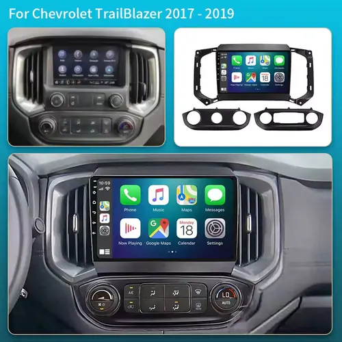 Imagen 2 del producto Radio Carplay para Chevrolet Trail Blazer 2017-2019 S10 Colorado Isuzu Android 15 navegación GPS automática Wifi estéreo
