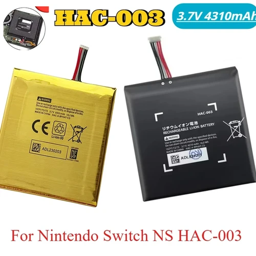Imagen 2 del producto HAC-003 3,7 V/4310mAh cargador de batería de repuesto HAC 003 batería para consola de juegos NS Switch baterías de HAC-001