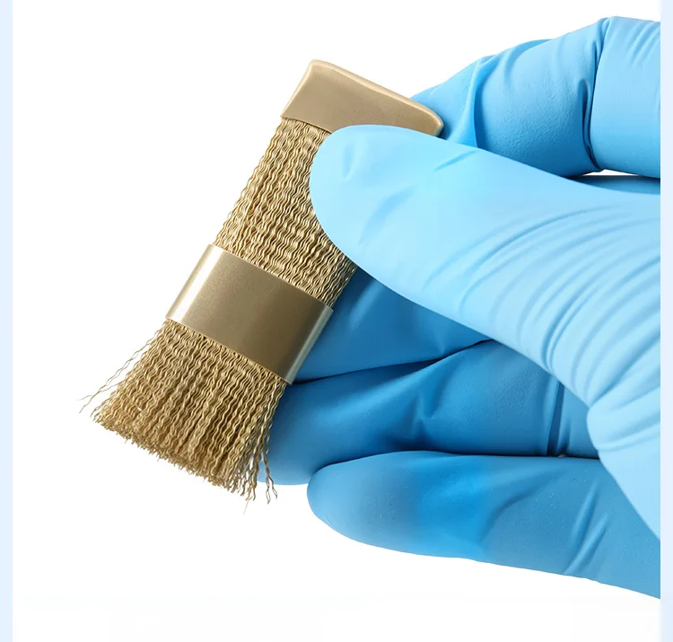 5 Stück AZDENT Dental-Kupferbürsten mit Borsten für Zahnreinigung und -aufhellung, Instrumente und Werkzeuge für Zahnarztpraxen – Detail 6