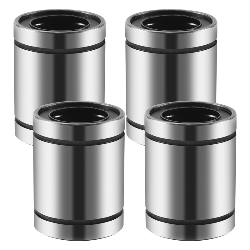 4 Pcs LM20UU 20X32x42mm Double Side Rubber Seal Linear Motion Ball Bearing Bushing