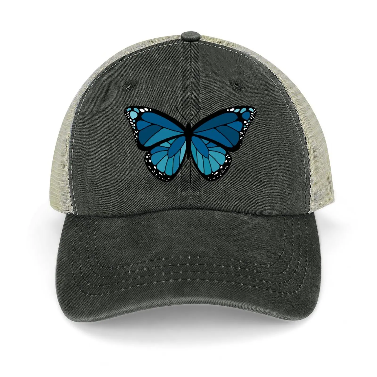 

blue monarch Baseball Cap Custom Cap Thermal Visor tea Hat Women's Hats Men's
